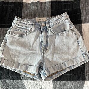 PacSun Sky Blue Jean Shorts for Women